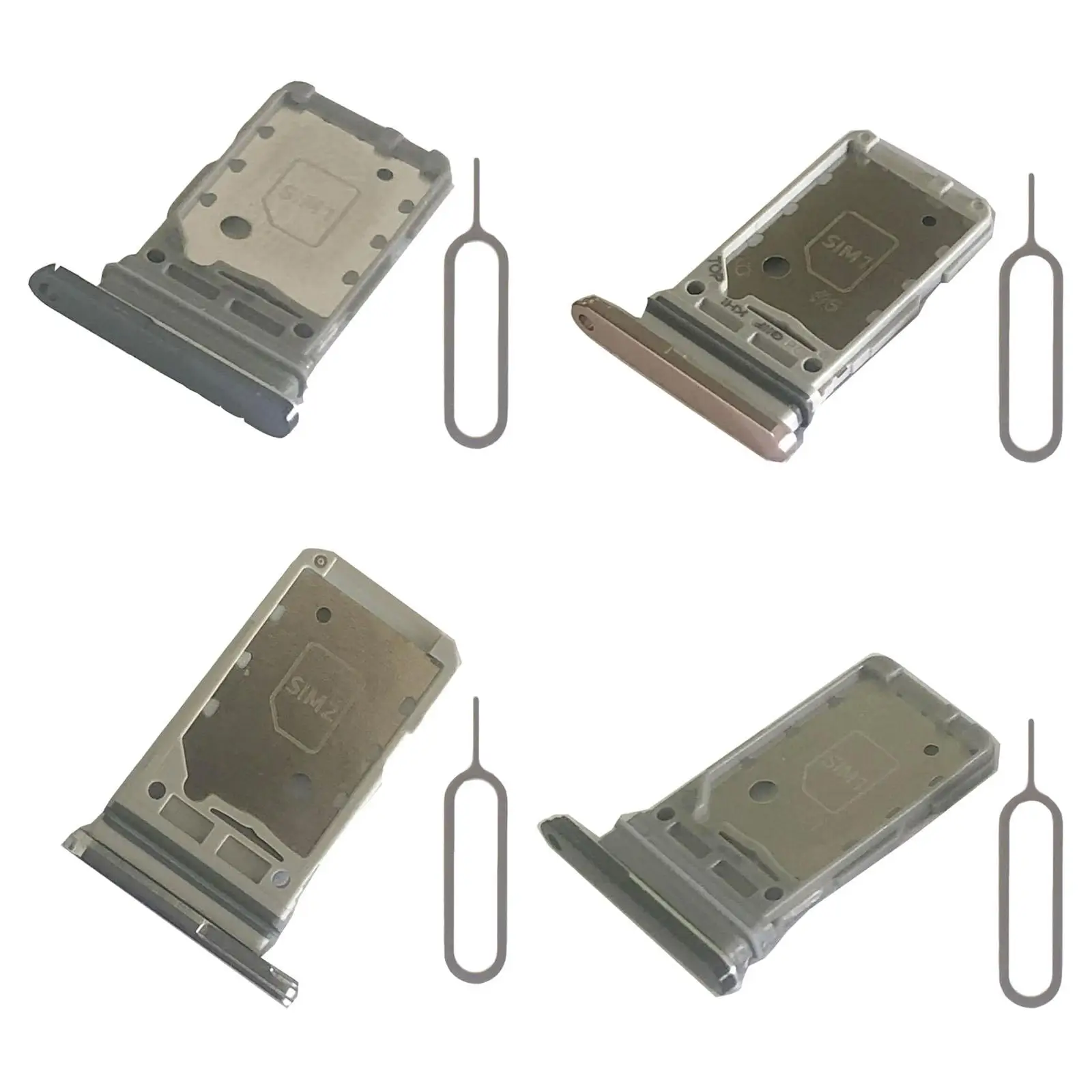 Dual Sim Card Tray Holder Phone for Samsung S21 5G Sim Card Slot Parts