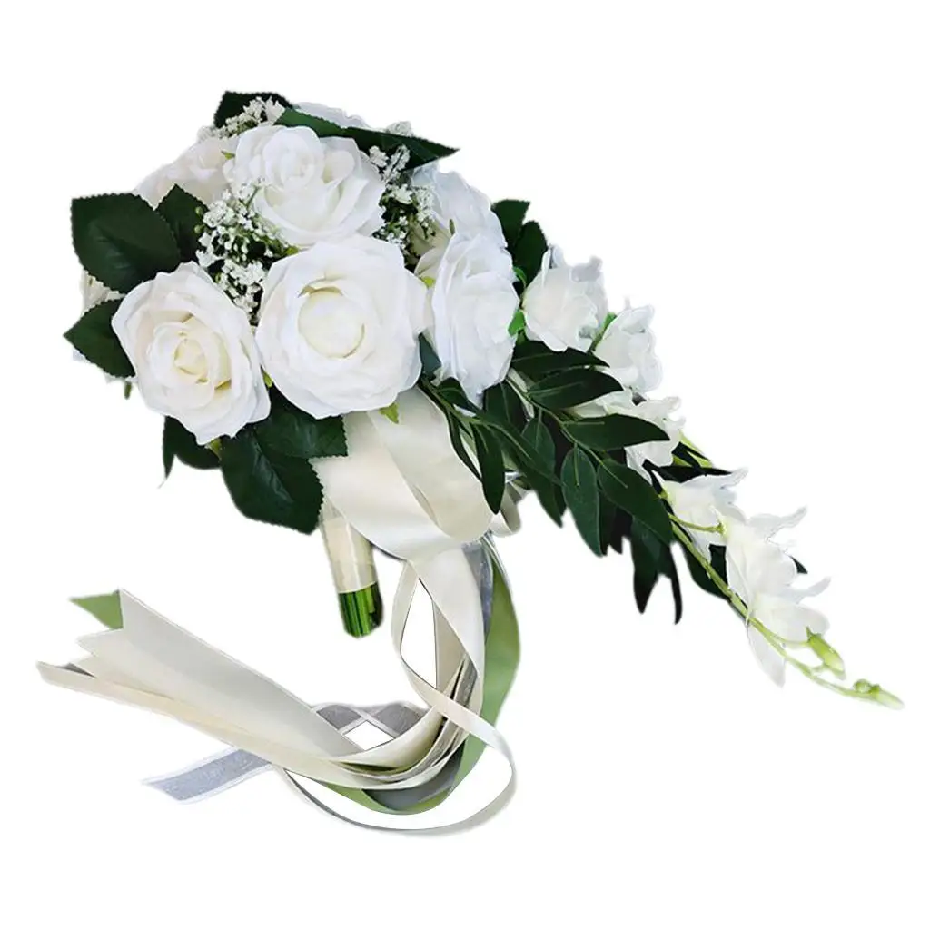 Bridal Holding Flower Bouquet Bridesmaid Marriage Silk Wedding Supplies
