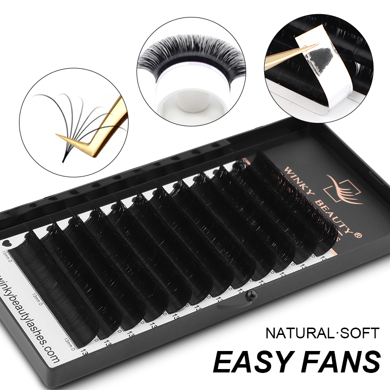 Best of Winky Beauty Easy Fans Volume Lashes Extensions Auto Fans Eyelashes False Flowering Auto Fan Eyelashes Blooming Volume Cilios Reviews & Tips