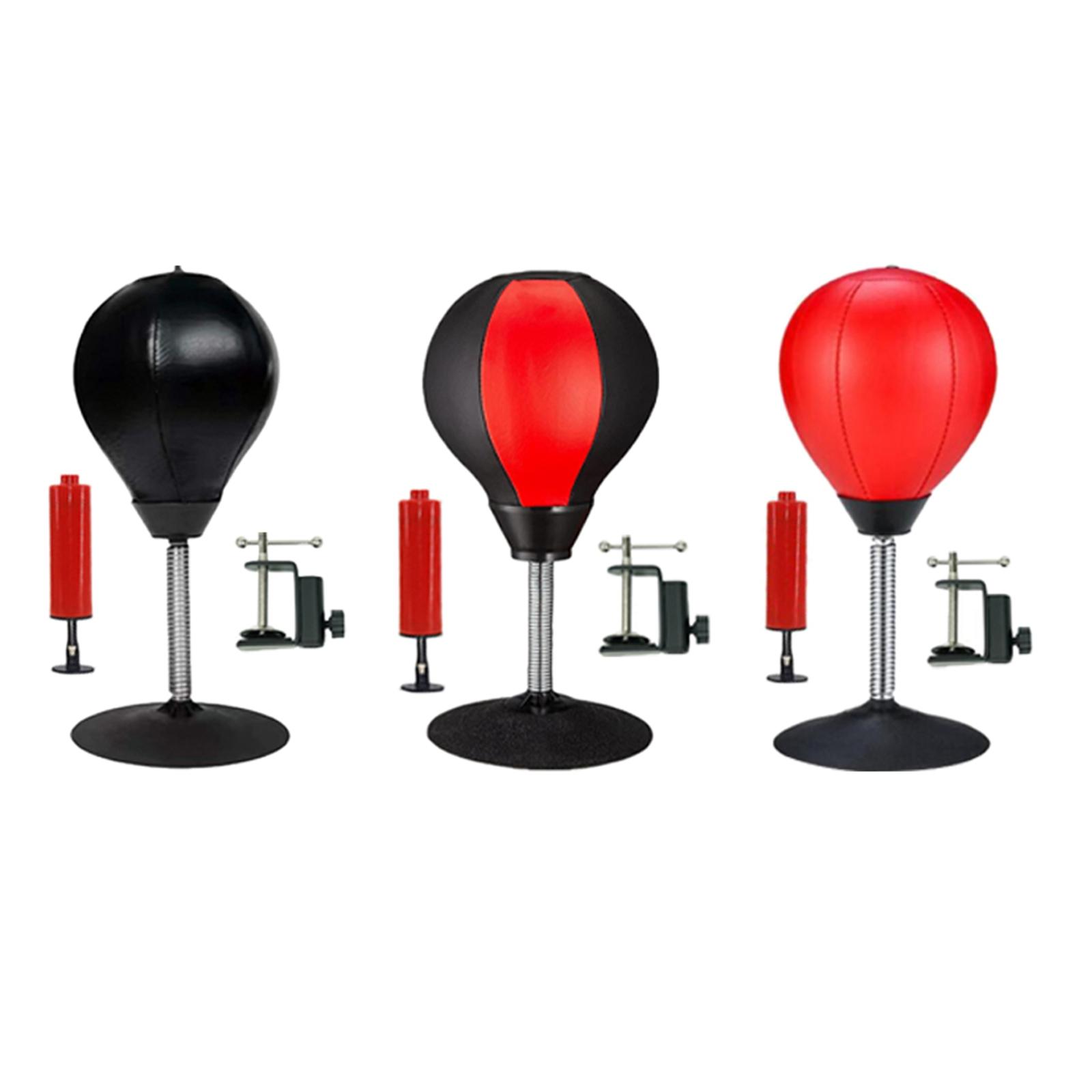 Desktop Punching Bag PU Leather Inflatable Boxing Training Sets Exercise Sports Equipment for Training Boxing Fighting Sparring