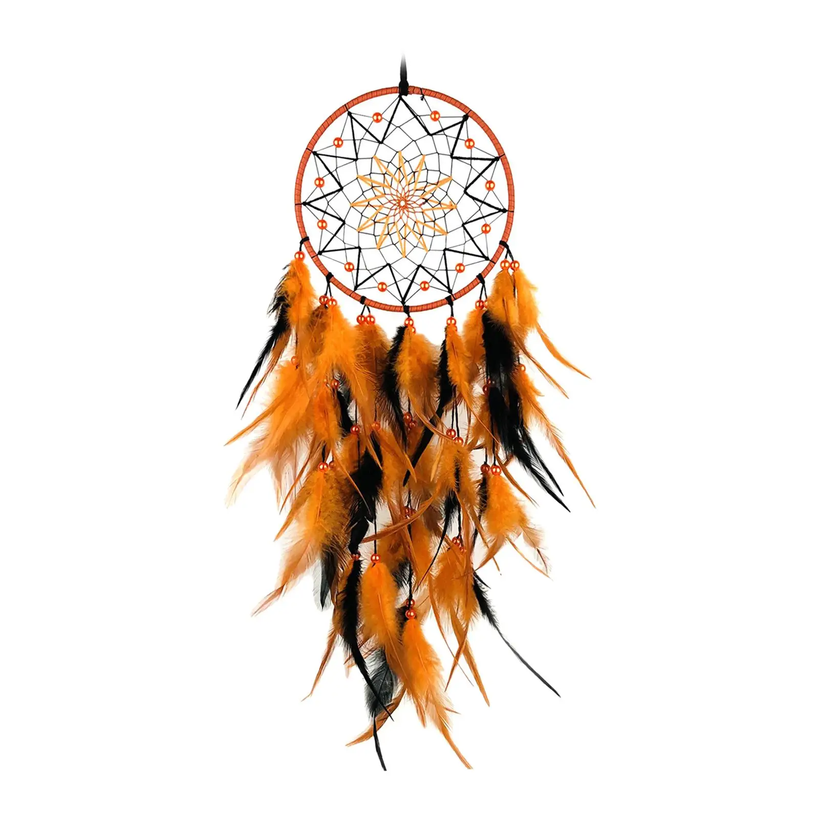 Dream Catcher Wall Decor Boho Decorative Circular Net Hanging Ornament for Home Living Room Party Dorm Halloween Decoration