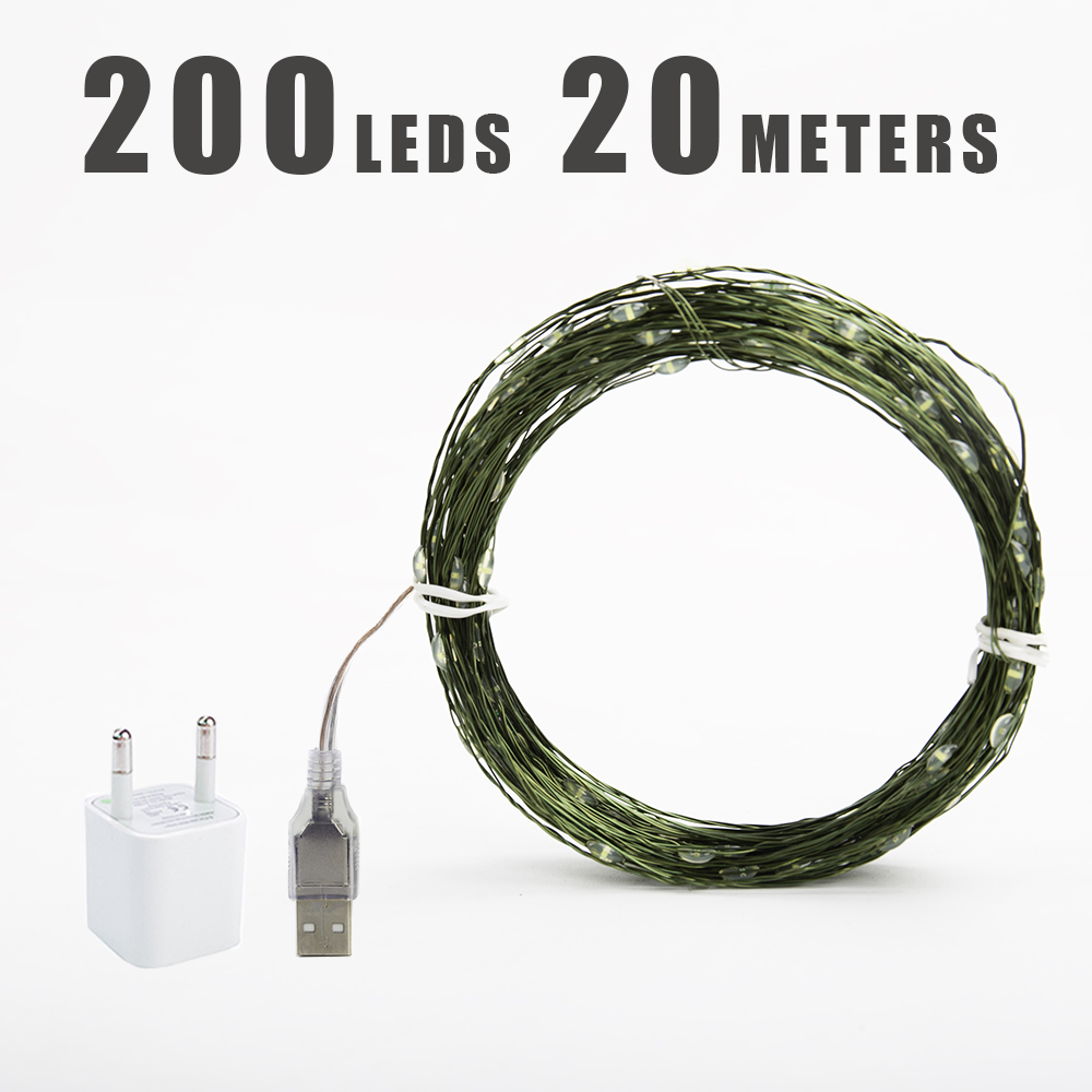 120Meters 1200 LED Fairy Lights LED string Light Bulb Copper for Wedding Christmas outdoor Curtain Christmas Garland Decoration