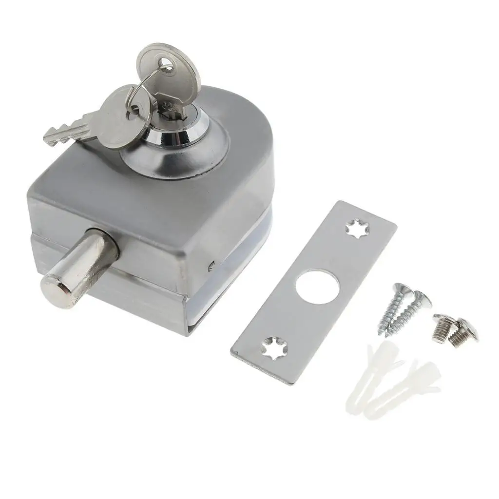 Stainless steel anti-glass door lock for 12 mm 14 mm thickness