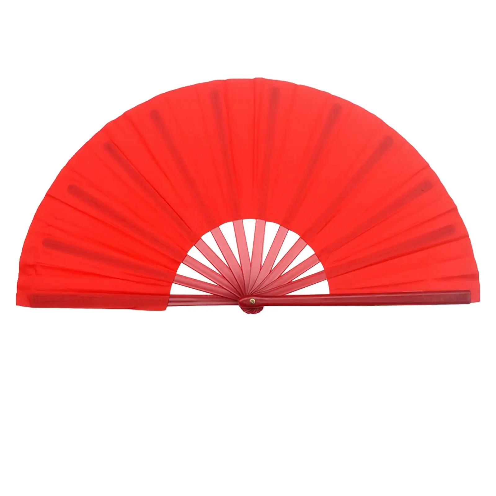 Folding Fans Red Decorations Tai Ji Gong fu Hand Fan for Performance Stage Fitness show