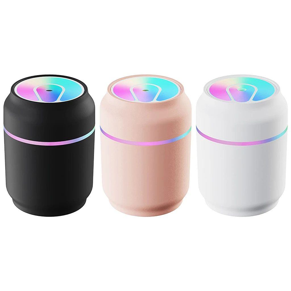200ml   Essential  - Portable Mini USB  Mist  Humidifier with Colorful Night Light,Auto Shut-Off