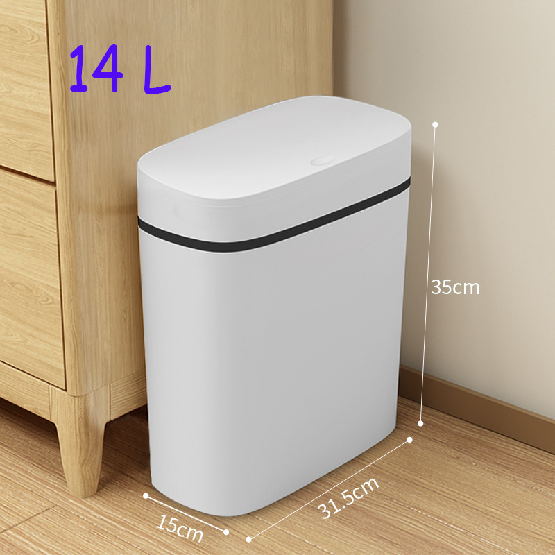 Title 27, 14L Bathroom Waste Bins Press type trash can wi...