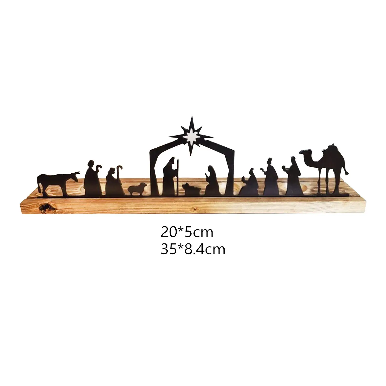 Christmas Nativity Metal Set Crafts Nativity Sets for Garden Office Chapel