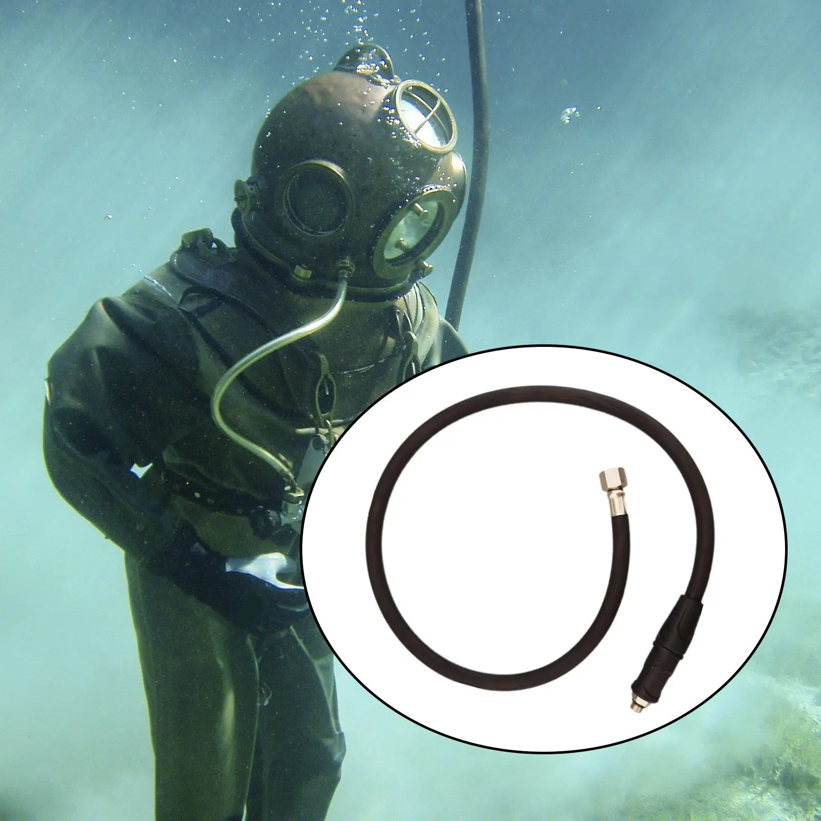 Scuba Diving Medium Pressure Hose Replacement Attachment Equipment for 2ND Gauge