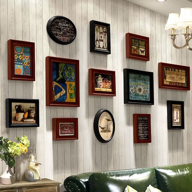 Cadre d'art mural en bois vintage, peinture flottante, rangement, grand  cadre, décoration de salon, peinture murale antique, décoration de la  maison - AliExpress