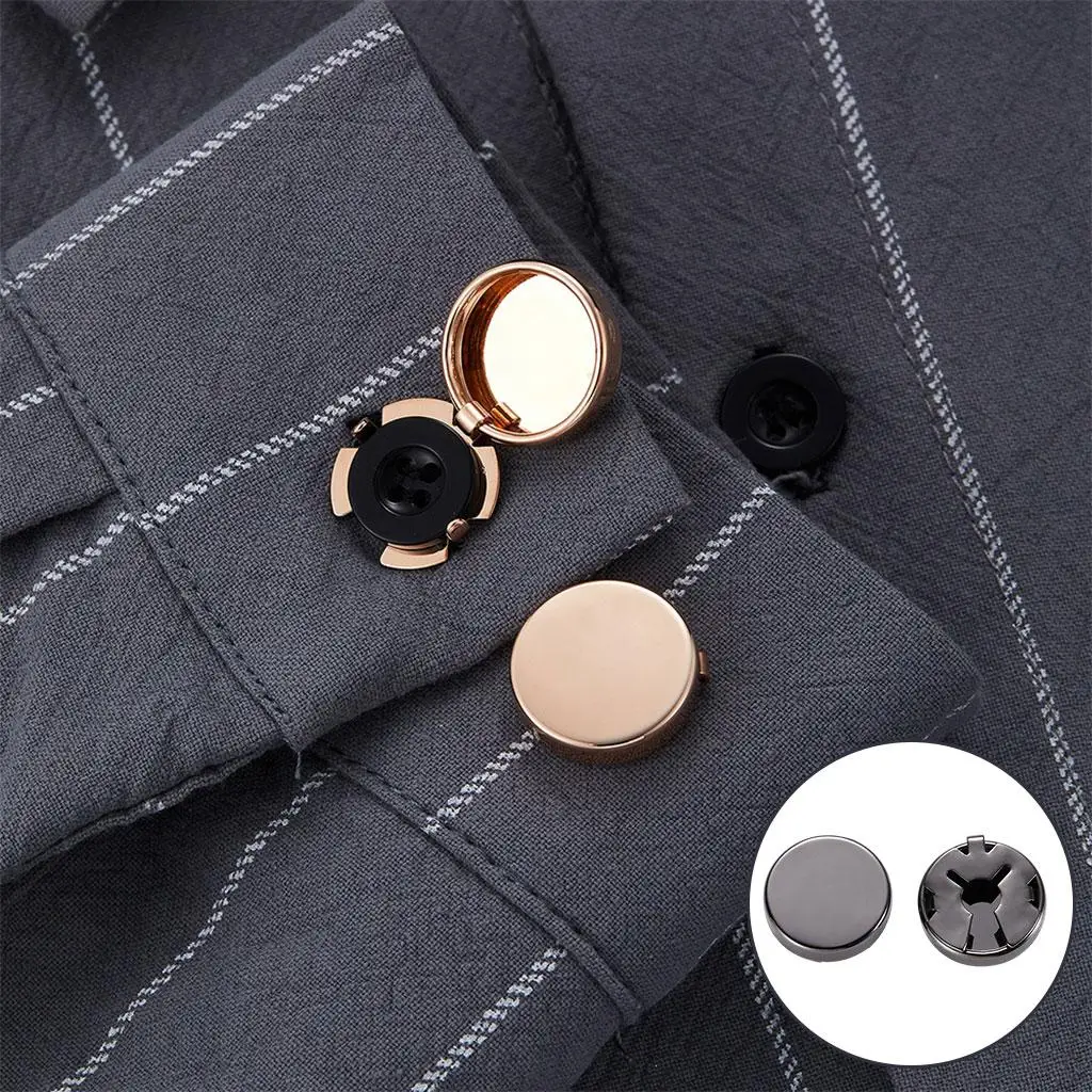 Round Men`s Cufflinks Handcrafted  Links Sets for Wedding Business