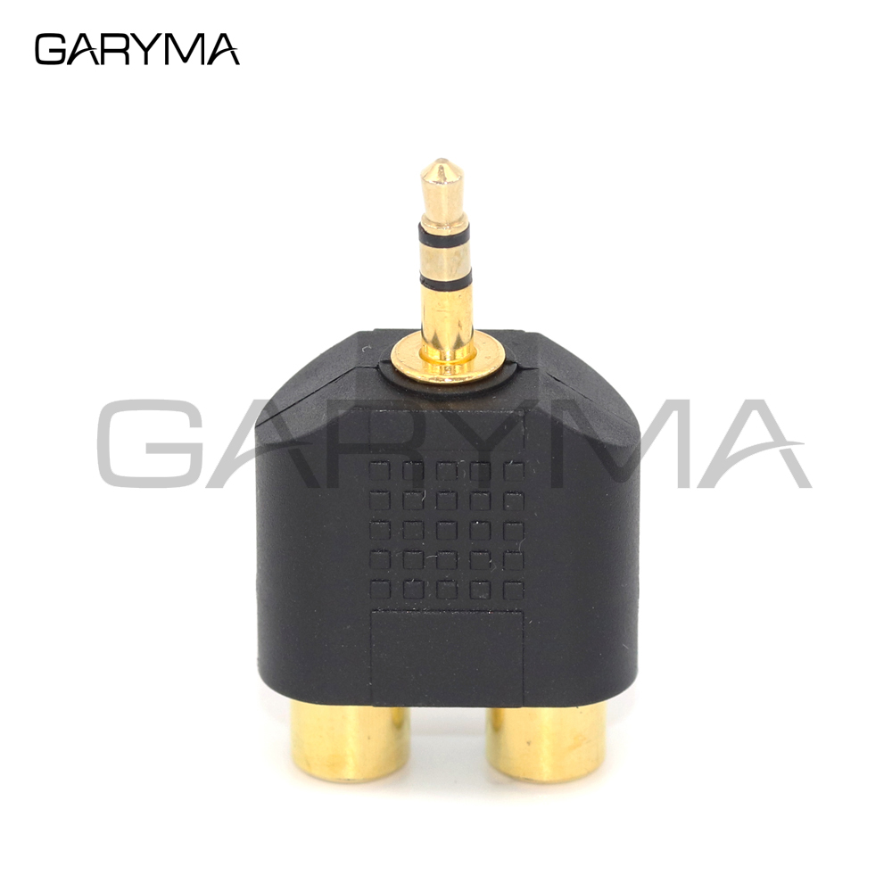 1 Stück vergoldeter 3,5-mm-Stereo-Stecker auf Doppel-RCA-Buchse Adapter Y-Splitter RCA-Audio-Adapteranschluss – Detail 5