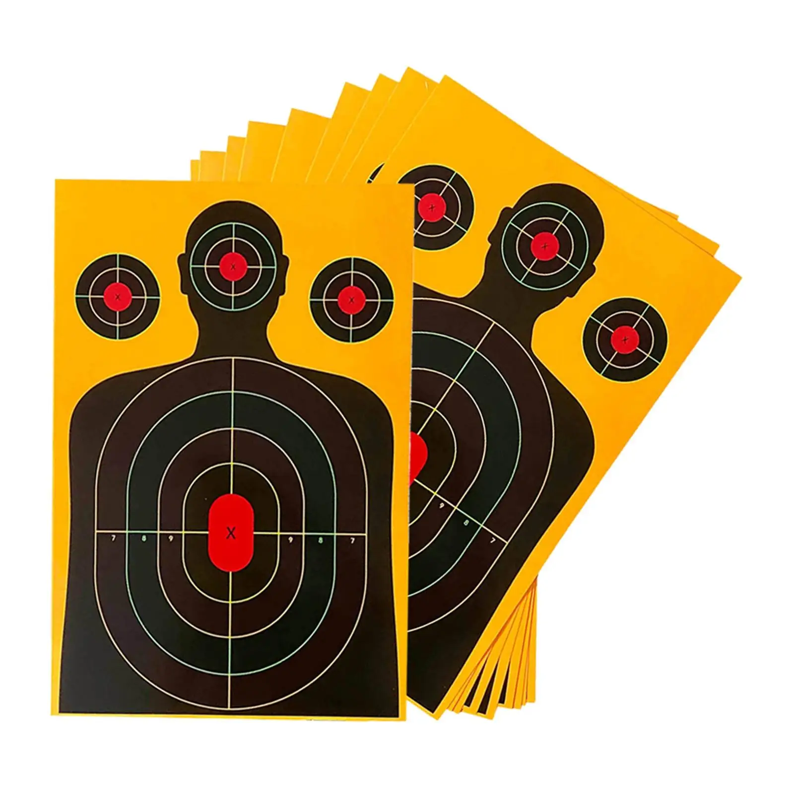 10 Pieces Silhouette Target Wargame Professional Hunting Silhouette Target