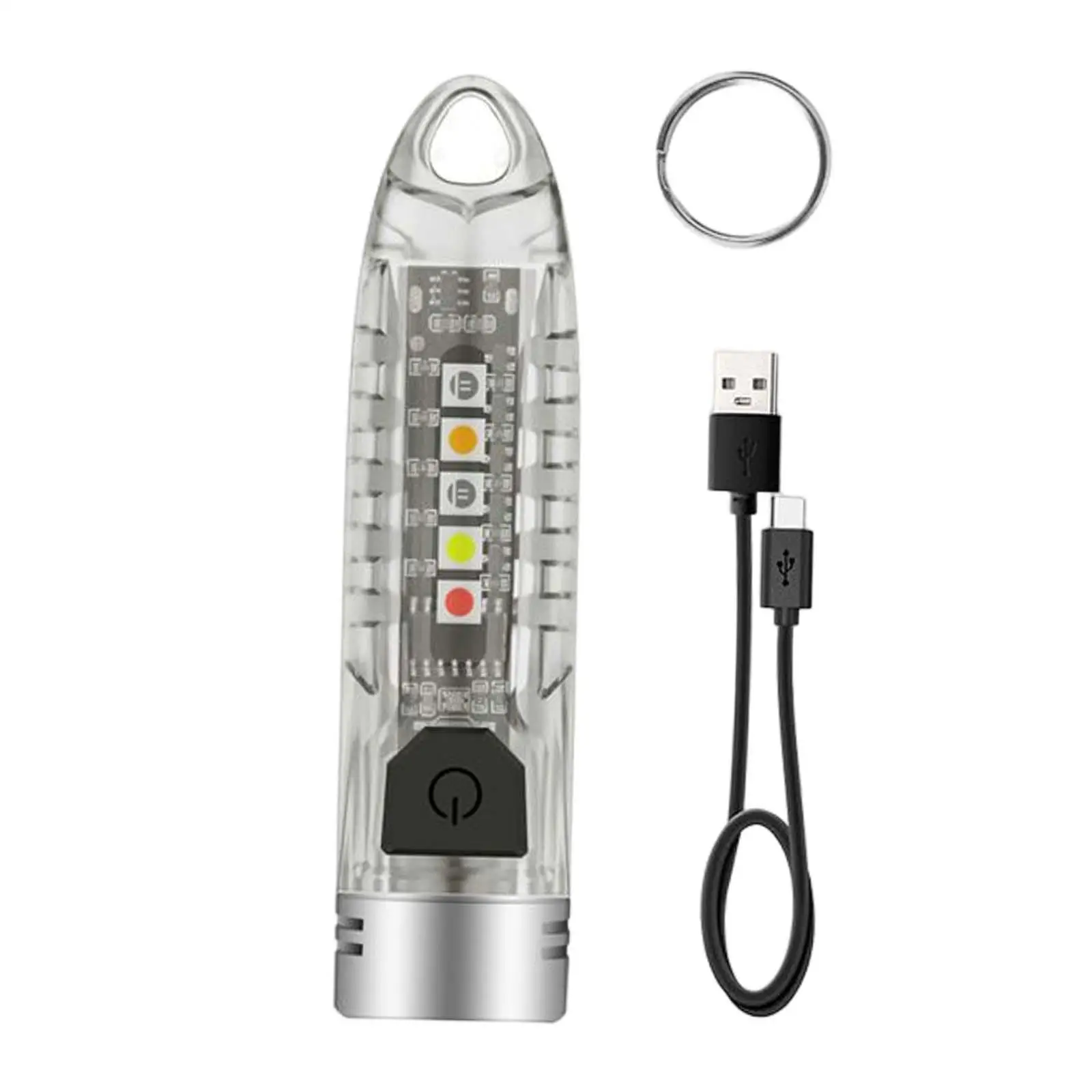 LED Torch Light Waterproof and 12 Modes 400 Lumens with Key Chain Mini Flashlight for Daily Using Camping Backpacking Hiking