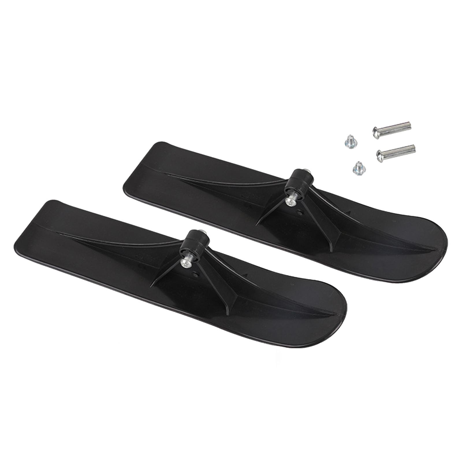 Snow Scooter Ski Sled Flat Bottom with Screw Easy to Install Multifunctional Ski Board for Downhill Sleds Kids Novices Children