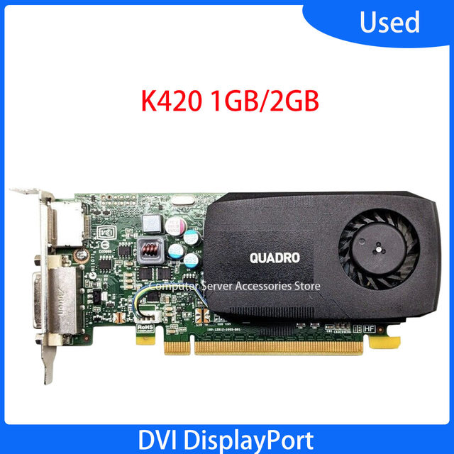Original For Quadro K420 1GB 2GB DDR3 DVI DisplayPort
