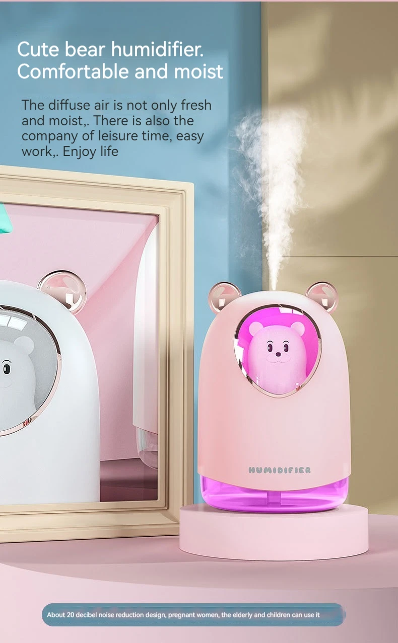 Title 5, New cute pet cute bear humidifier USB mini car ...