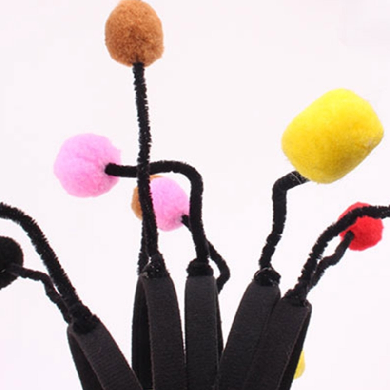 Bee Antenne Form Stirnband Frau Studenten Cosplay Cartoon Haarband Bee Antenne Stirnbänder Plüsch Kinder Tag Haar Hoop DXAA – Detail 8