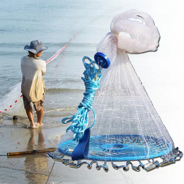 Lead Chain Cast Net Throwing Bottom Pocket Fishing Casting Net - China  Casting Net and Fishnet price