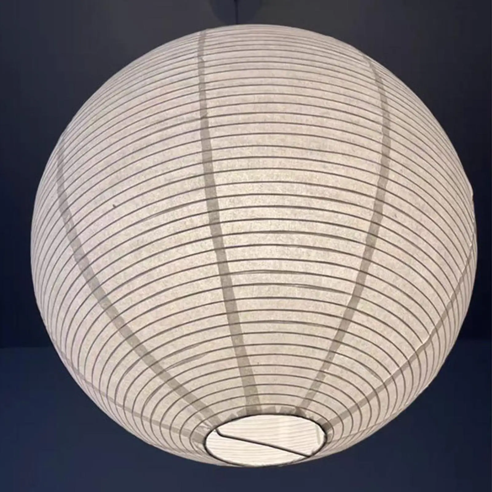 White Round Paper Lampshade Replacement Paper Lantern for Dining Room Coffee Shop
