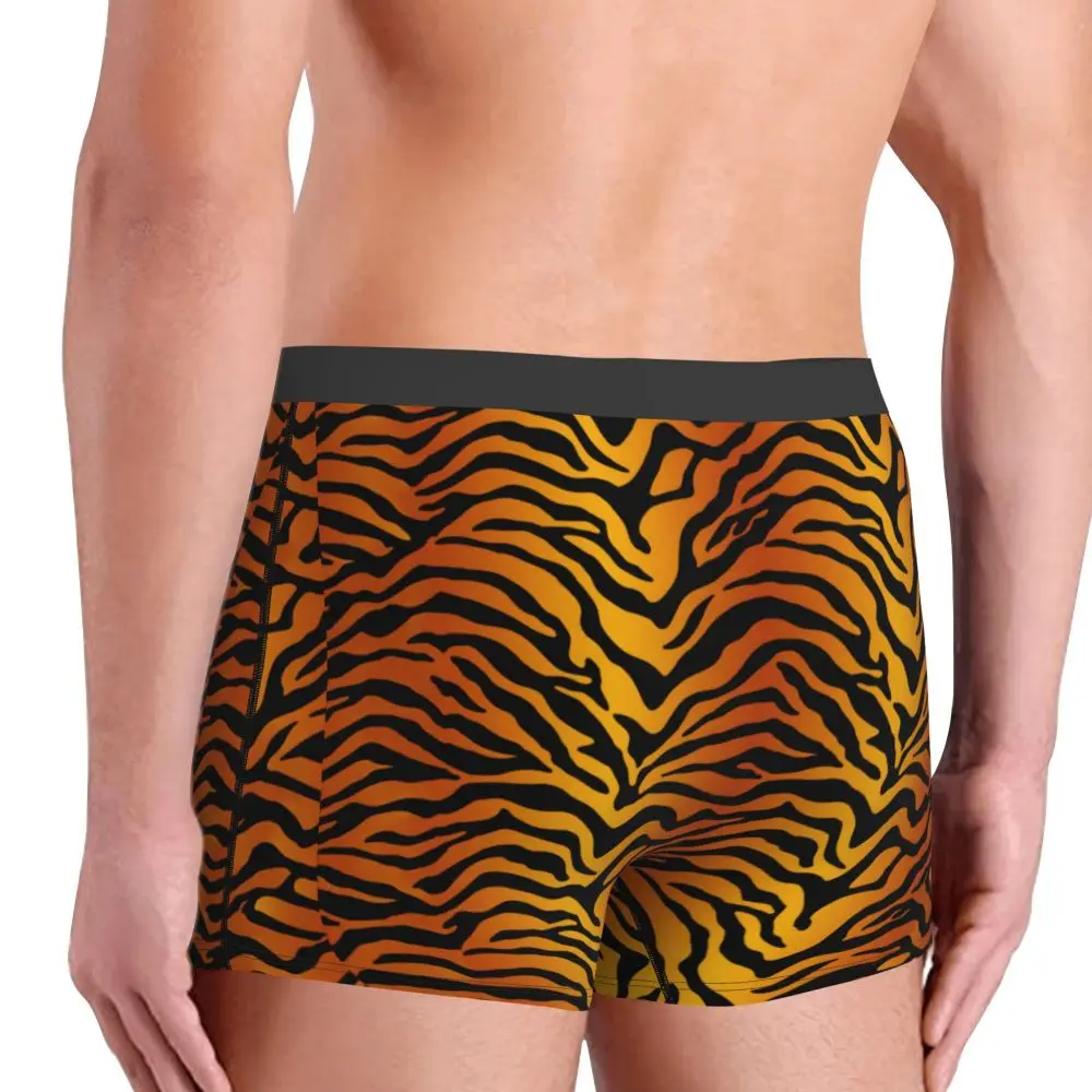 mens boxers with pouch Men's Cat Tiger Stripe Exotic Animal Print Underwear Novelty Boxer Shorts Panties Homme Breathable Underpants best men's briefs