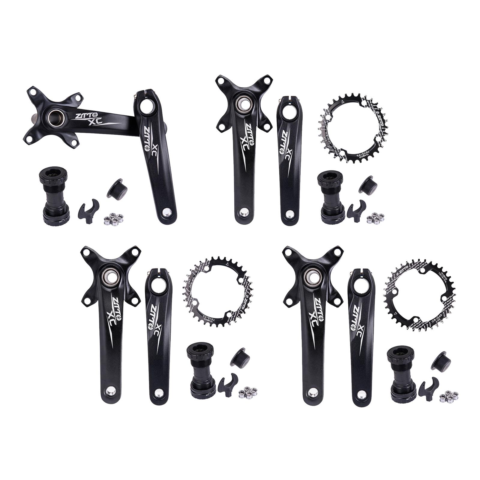 Bike Crank Arm Set Crankset 170mm 104 BCD Bottom Bracket Kit MTB Road Bicyle