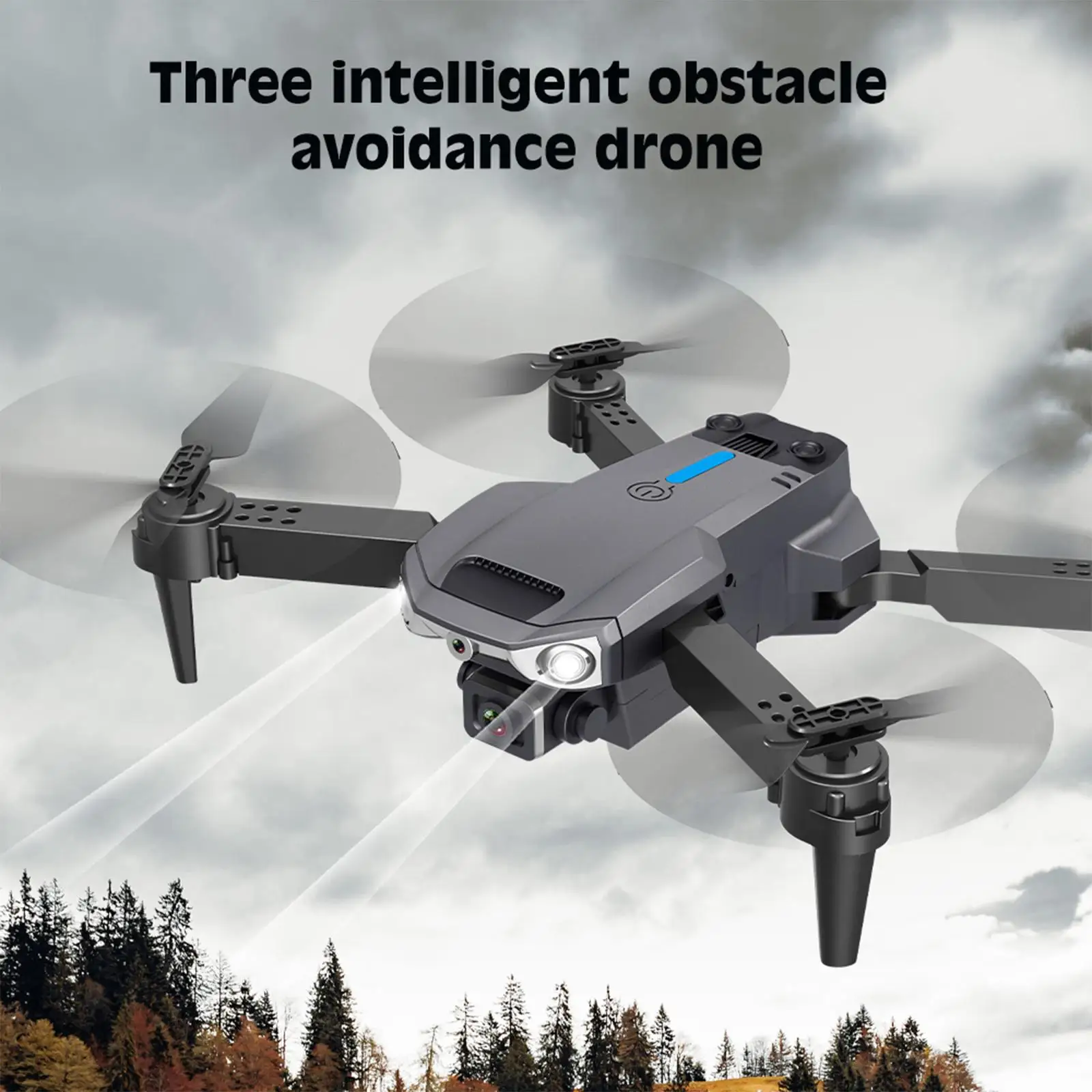 Mini RC Drone with 4K HD Camera Altitude Hold 360 Stunt Roll FPV Live Video One Key Start Foldable Quadcopter for Adults Toy
