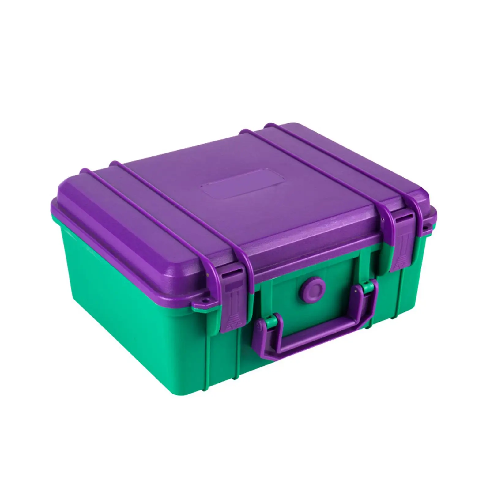 Weatherproof Hard Case Portable Impact Resistant Violet and Green Shockproof Outdoor Camping Accessories Sealed Waterproof Box
