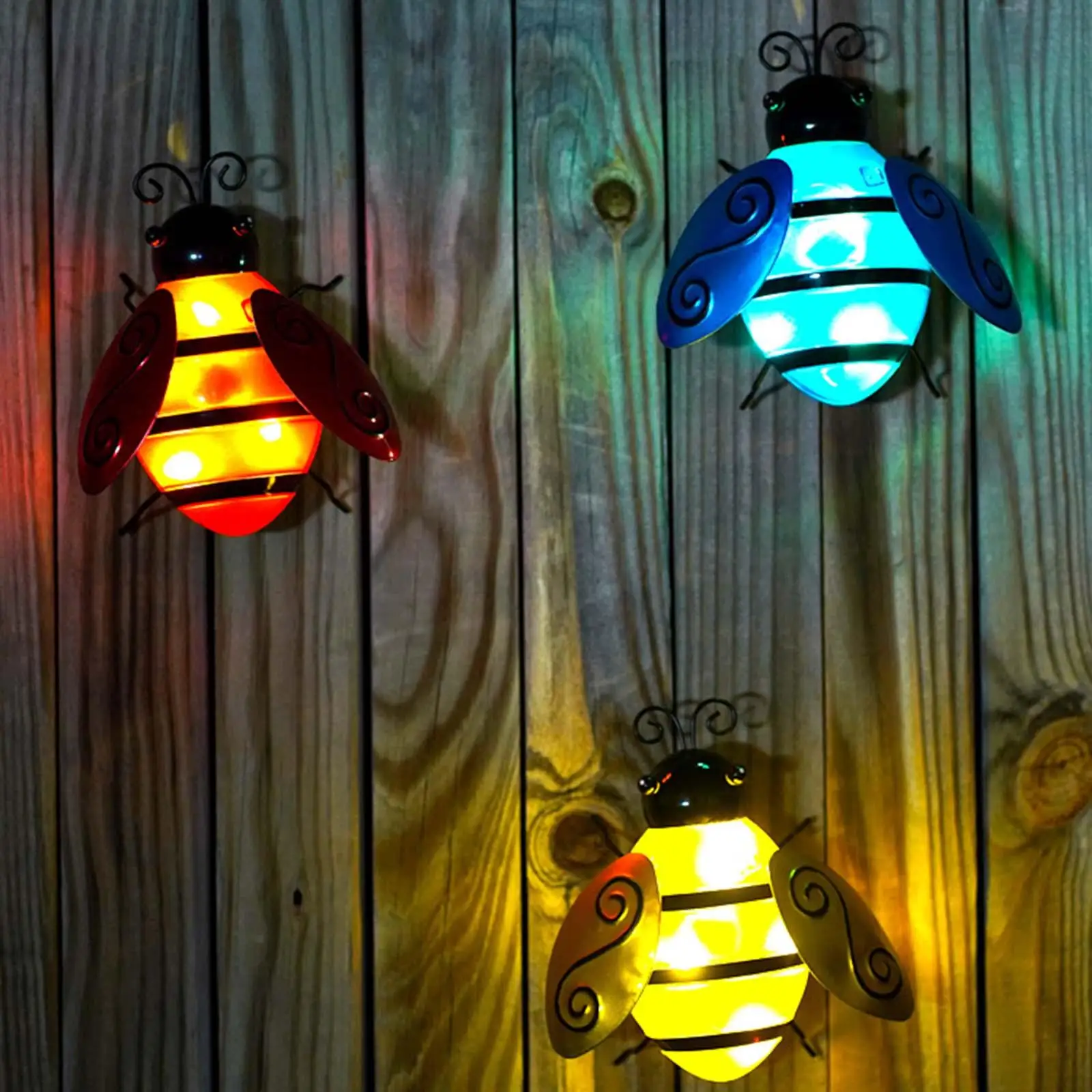 Waterproof Solar Bees Light Simulation Honey Bees Party Christmas Yard Patio Grass Fence Garden Wedding