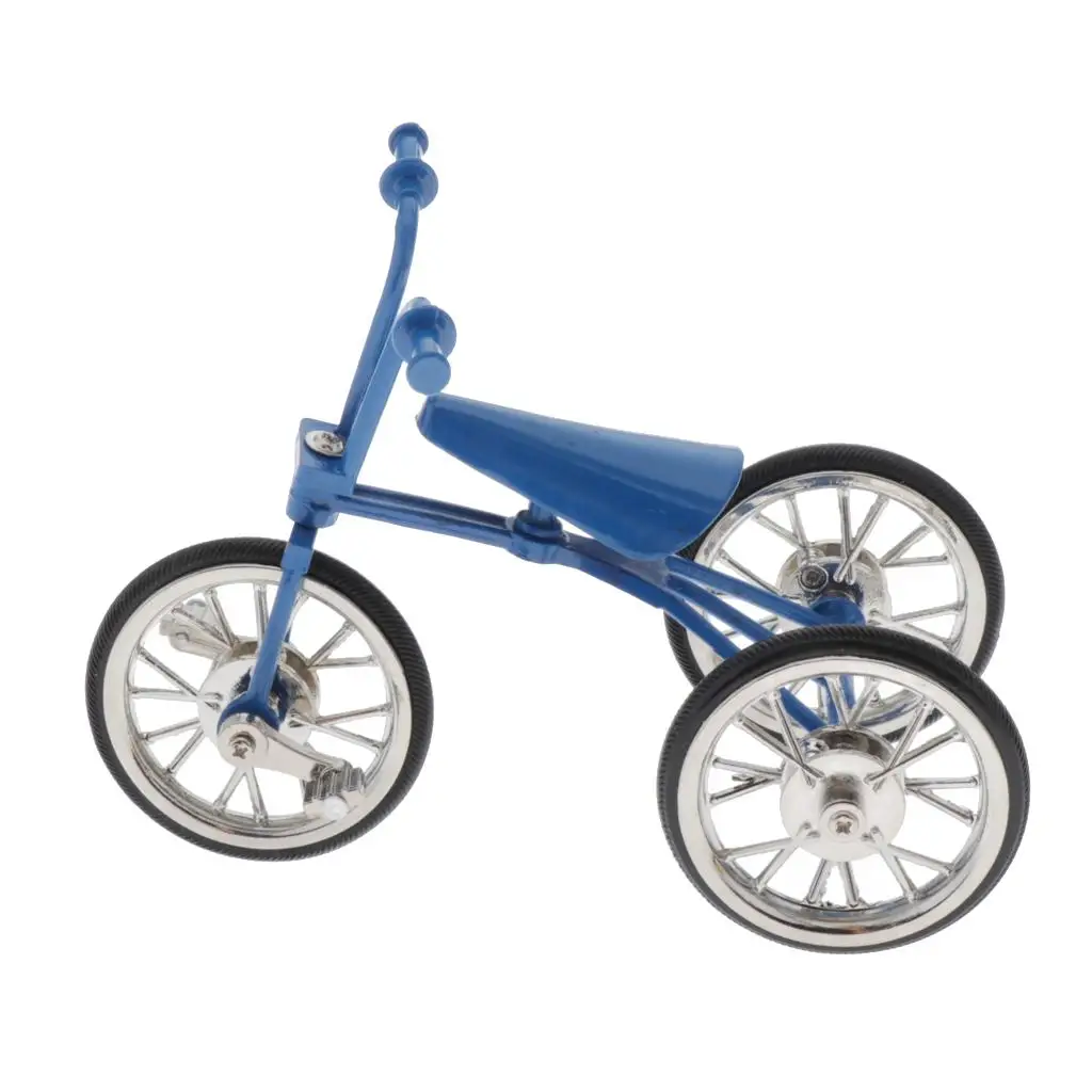 Simulation Alloy Tricycle Model Kids Toy Home/Office/Store/Cafe Decoration