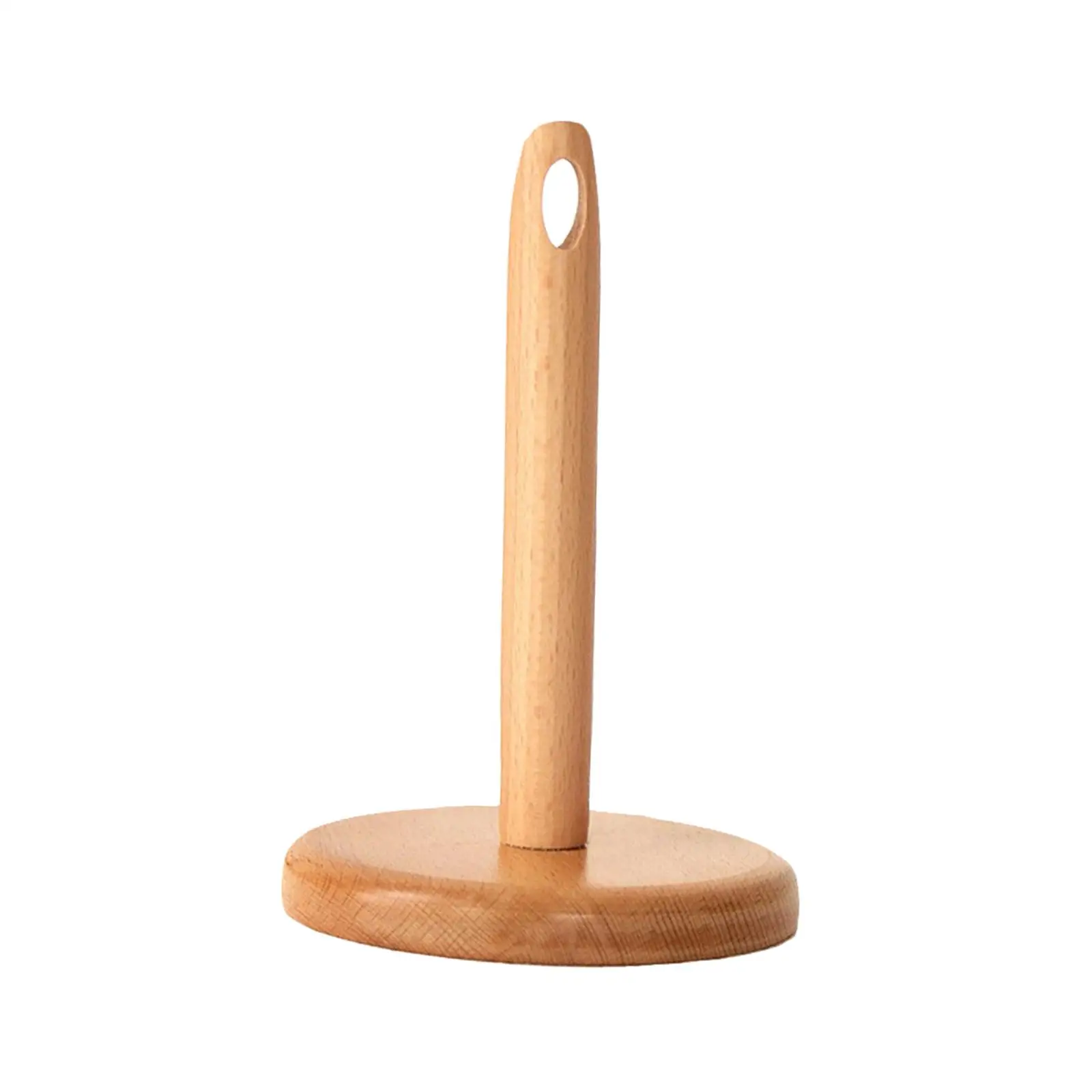 Yarn Holder Wooden Stand Paper Roll Holder Revolving Spindle Sewing Tool Wool Holder for Knitting Household Craft Home Accessory