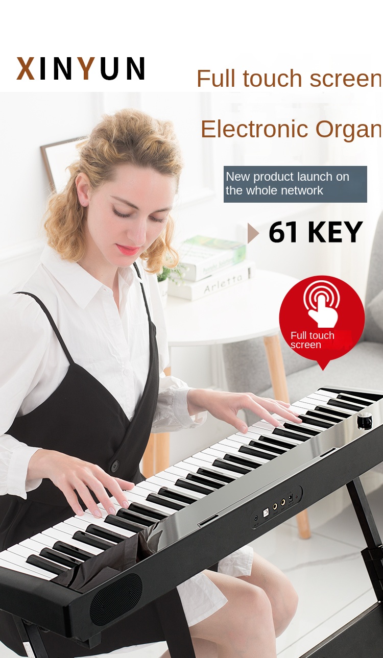 Title 8, Organ Musical Keyboard Midi Controller 61 Keys ...