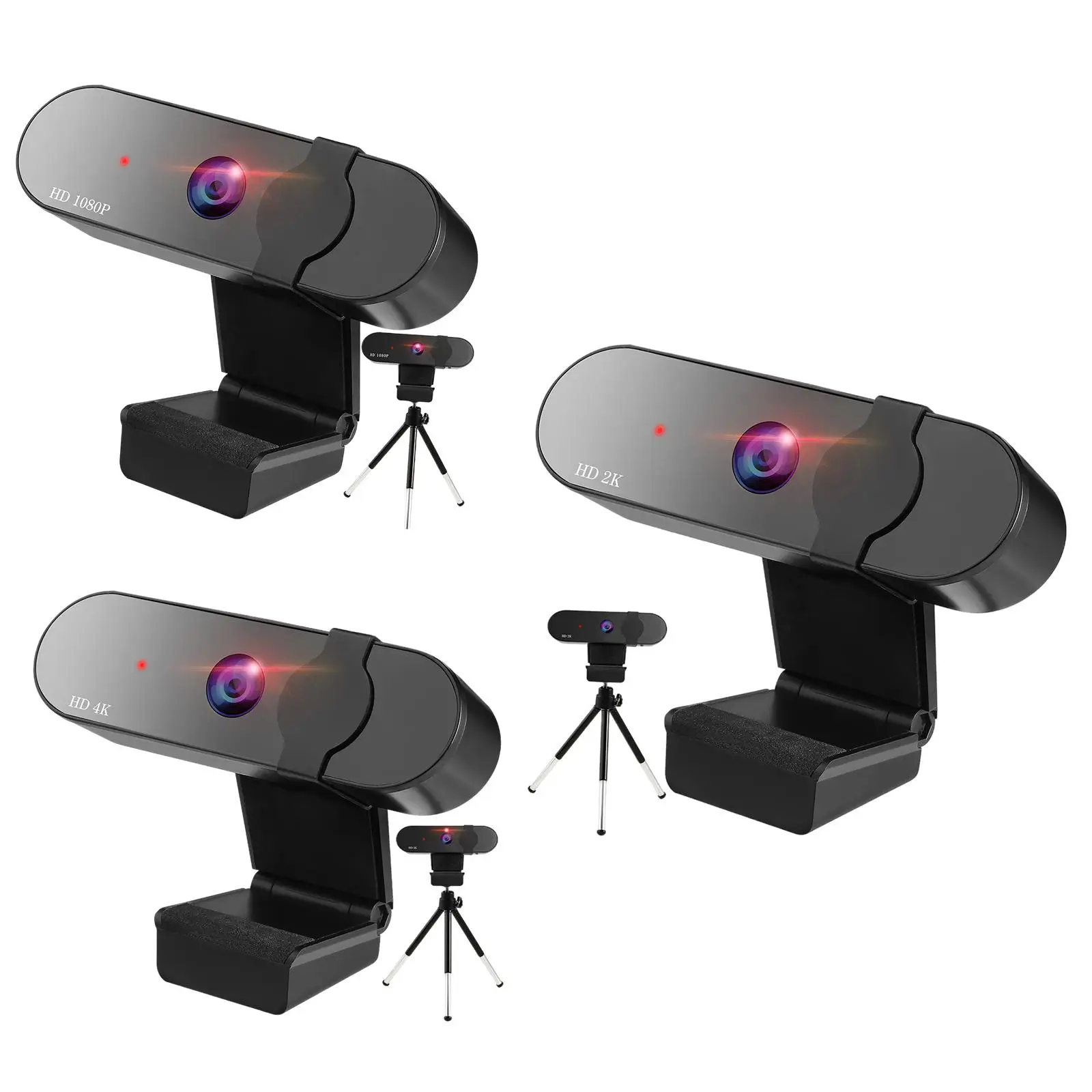 Webcam Computer Camera 120-degree Wide Angle for PC Monitor Livestream