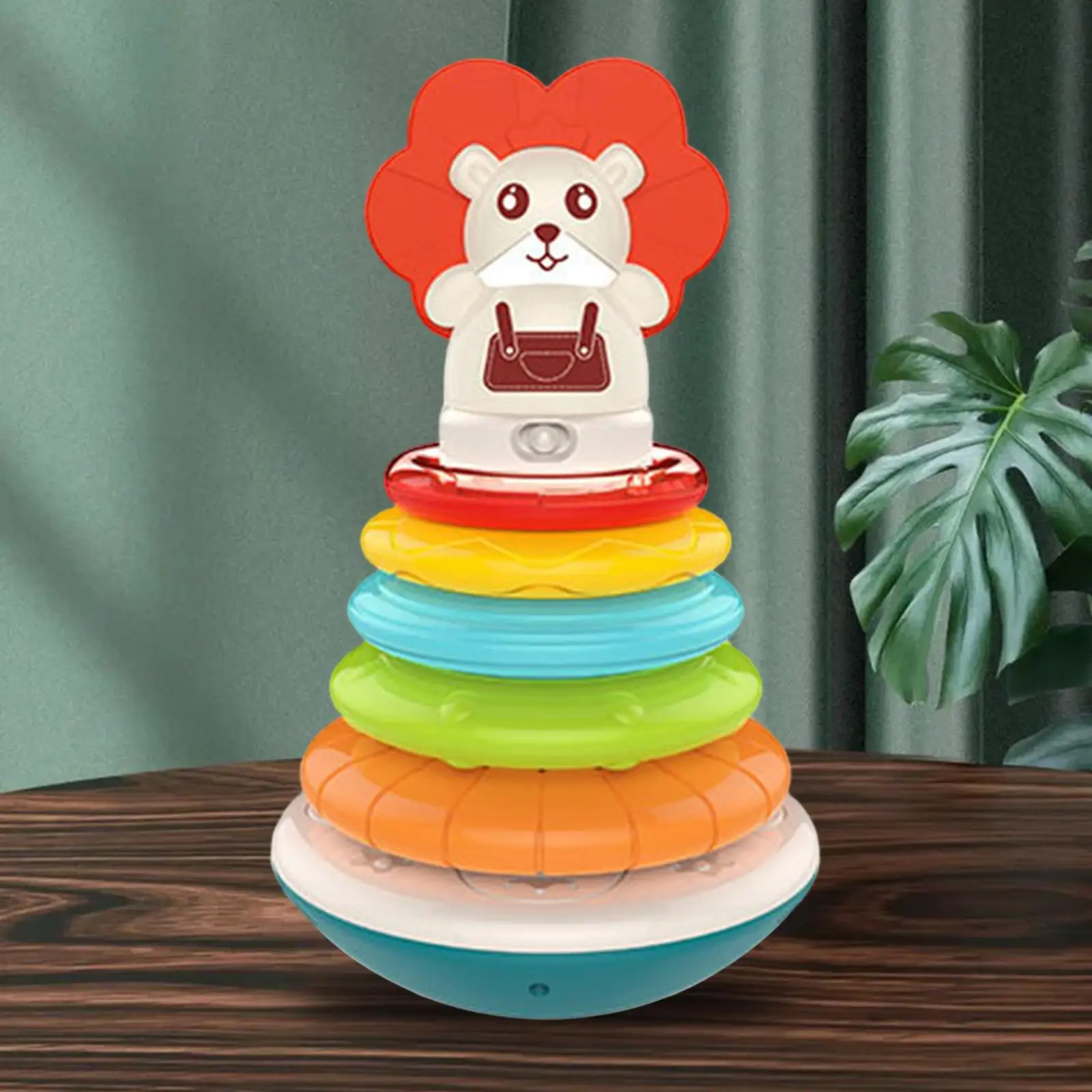 Stacking Toy Rainbow Stacker Tumbler Toy Musical Toys for Birthday Gift Baby