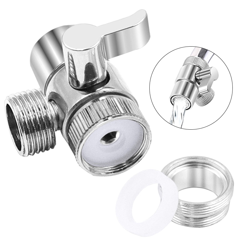 Description Picture 2 of itemZinc Alloy Switch Faucet Adapter Kitchen Sink Splitter Diverter Valve Water Tap Connector For Toilet Bidet Shower Bathroom