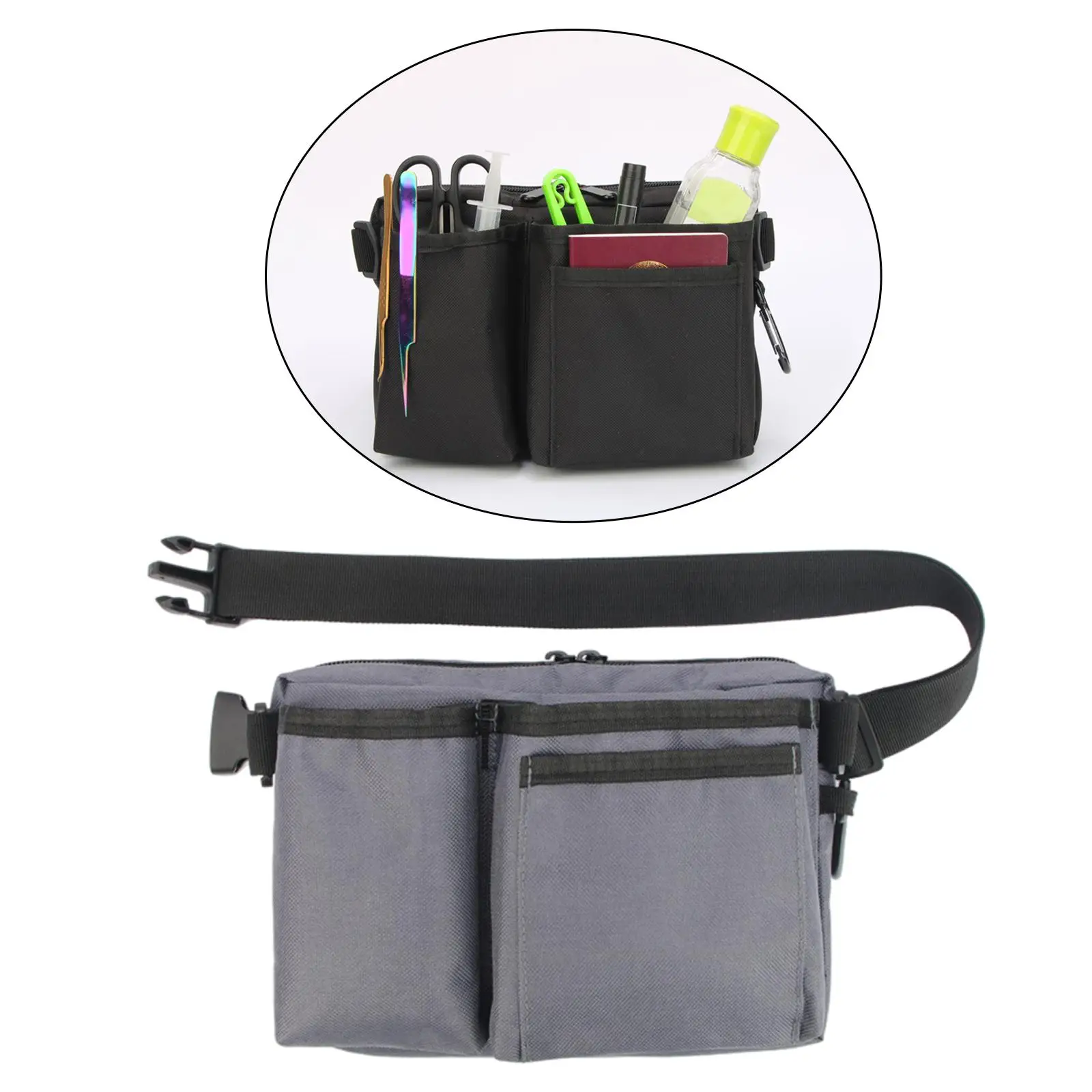 Portable Nurse Fanny Pack Stethoscopes Waist Bag Belt Organizer Bag Outdoors