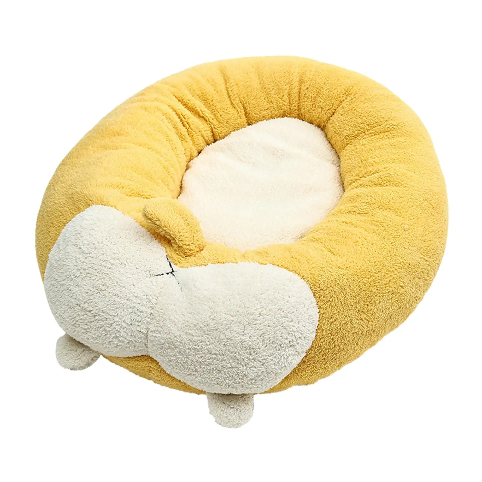 Plush Cute Pet Bed Calming Washable Autumn Winter Bed for Dog Puppy Cats
