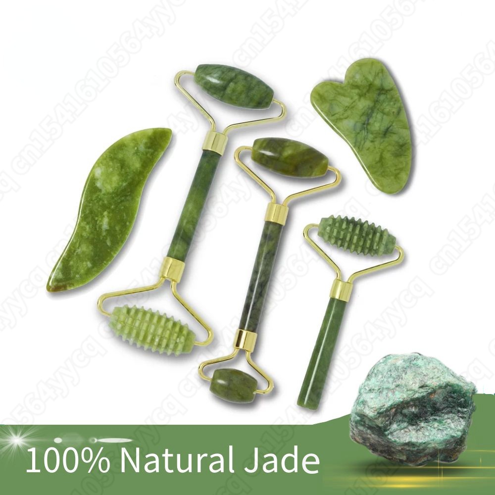 Best of Natural Jade Roller Gua Sha Set Massager For Face Gouache Scraper Roller Set Facial Skin Care Beauty Health Massage Tools Reviews & Tips