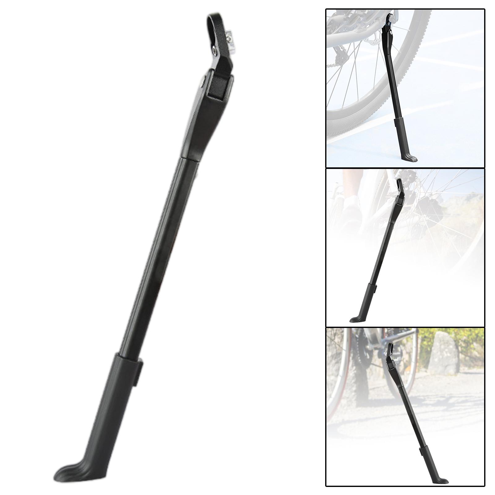 Portable Bike Side Kickstand Parking Bracket Aluminum Alloy Foot Brace Foot Side Support Stand Kick Stand Holder for Bike Youth