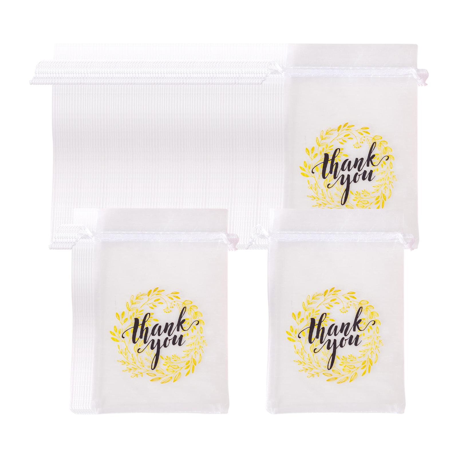 100x Portable Gift Bags Gift Candy Box Jewelry Pouches Wedding Favor Bags for Party Christmas Wedding Ornament Decoration