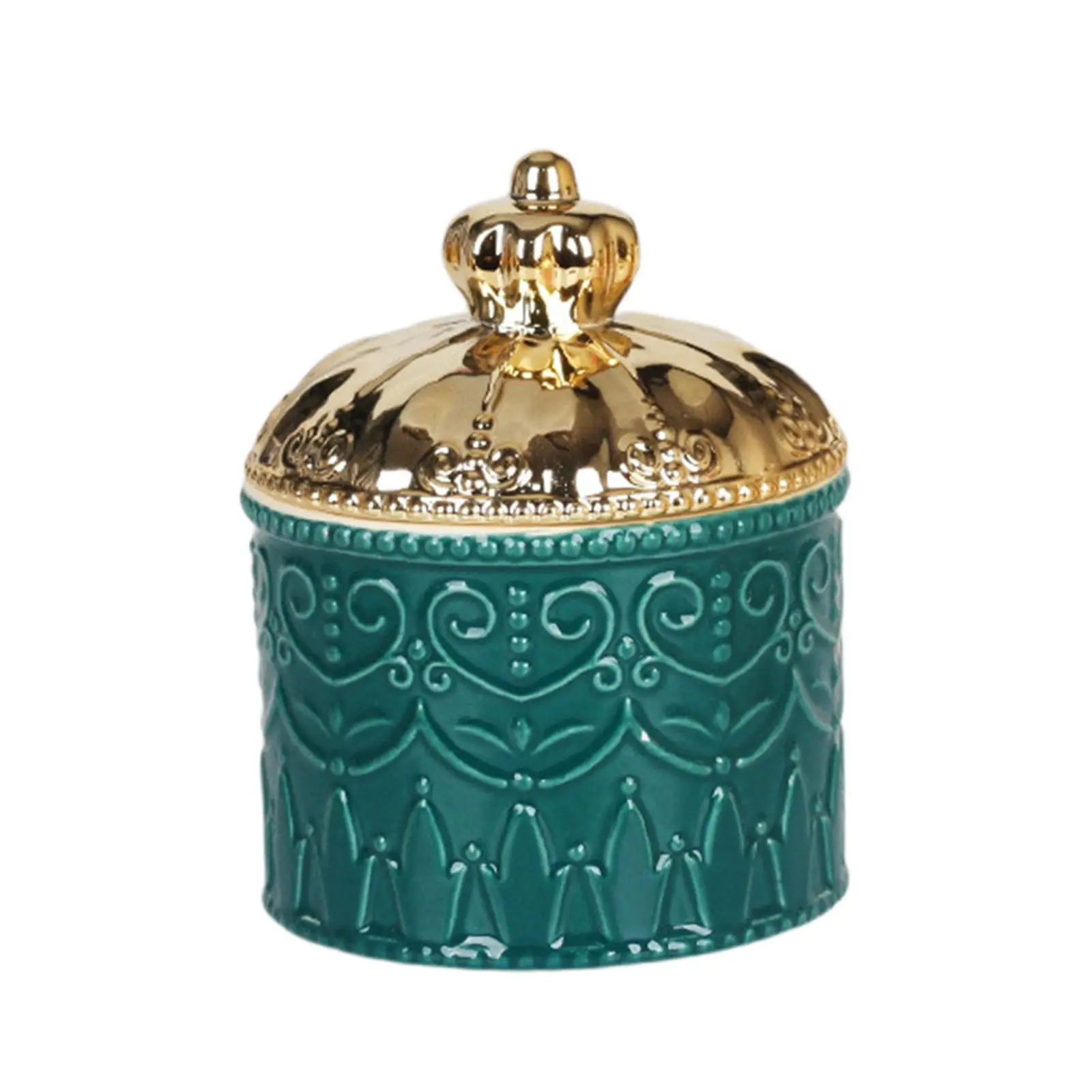 Jewelry Organizer with Lid Decorative jar Storage Jar for Earrings Accessories