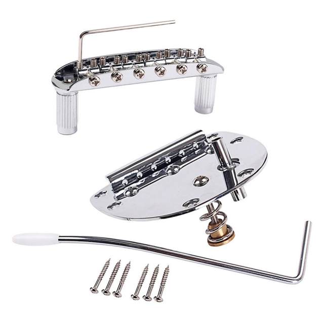 Pont Tremolo Pour Guitare Jazzmaster - Remplacement En Métal Avec Poignée Et Vis | Accessoire Guitare Électrique - 12