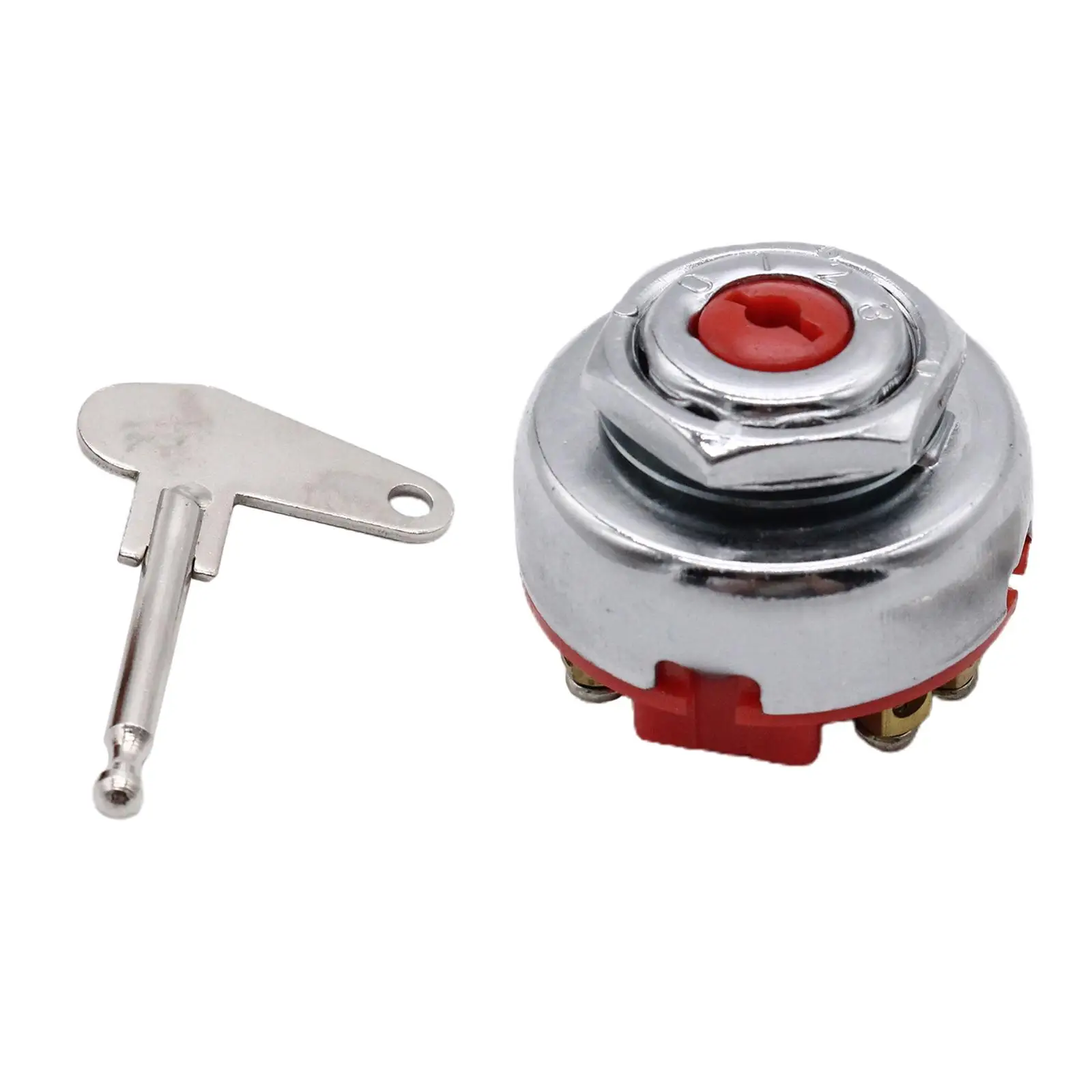 Ignition Switch 8 Pole Repair Part W/Key High Strength for Tractor high strength, sturdy and durable.