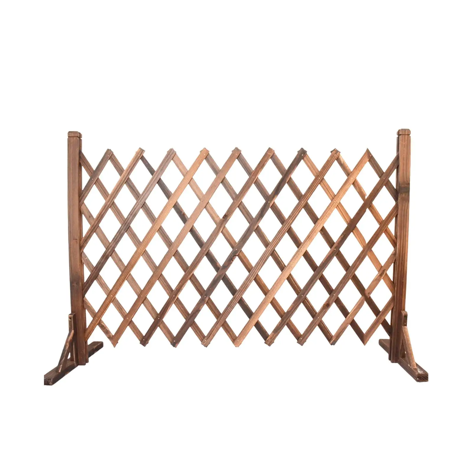 Wooden Fence Extendable Trellis Fence Lattice Fence for Garden Balcony