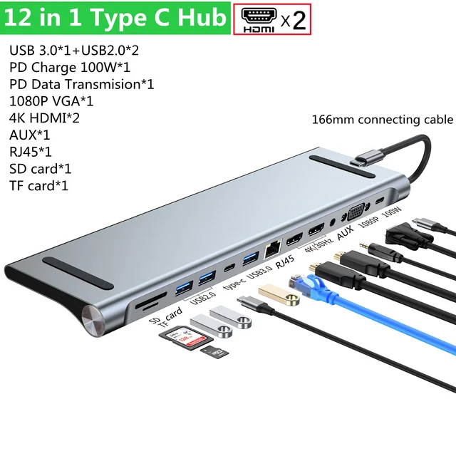 Hub Adaptador 3 En 1 Usb Pd 3.0 Tipo C Hdmi 4k Para Mac Ipad Eo Safe  Imports Esi-5070 Plata