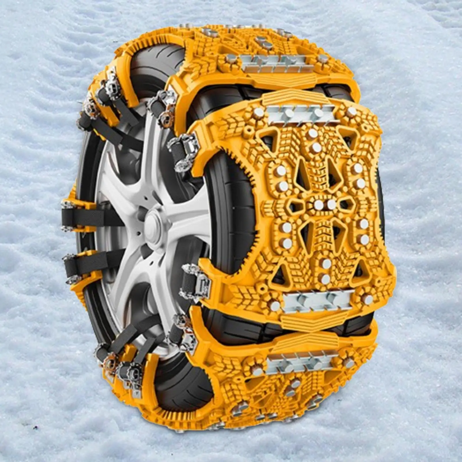 Car Tyres Anti Slip Snow Chain Portable for Emergency Traction Sturdy