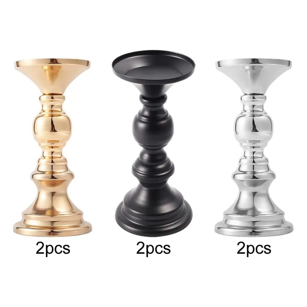 2 Pieces Retro Candlestick Holders Wedding Centerpieces for Dining Table Centerpieces Wedding Party Decoration Gifts