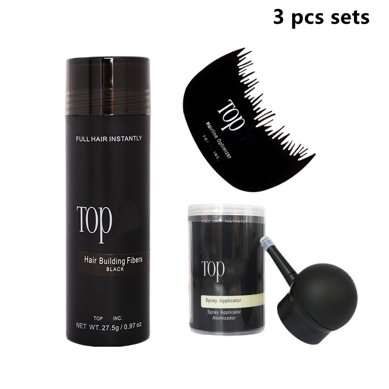 Best of 3 Pcs Set Hair Fibers Regrowth Powders Keratin Applicator Hair Building Fibers Spray Pump Hair Growth Products Hair Care 27.5g Reviews & Tips