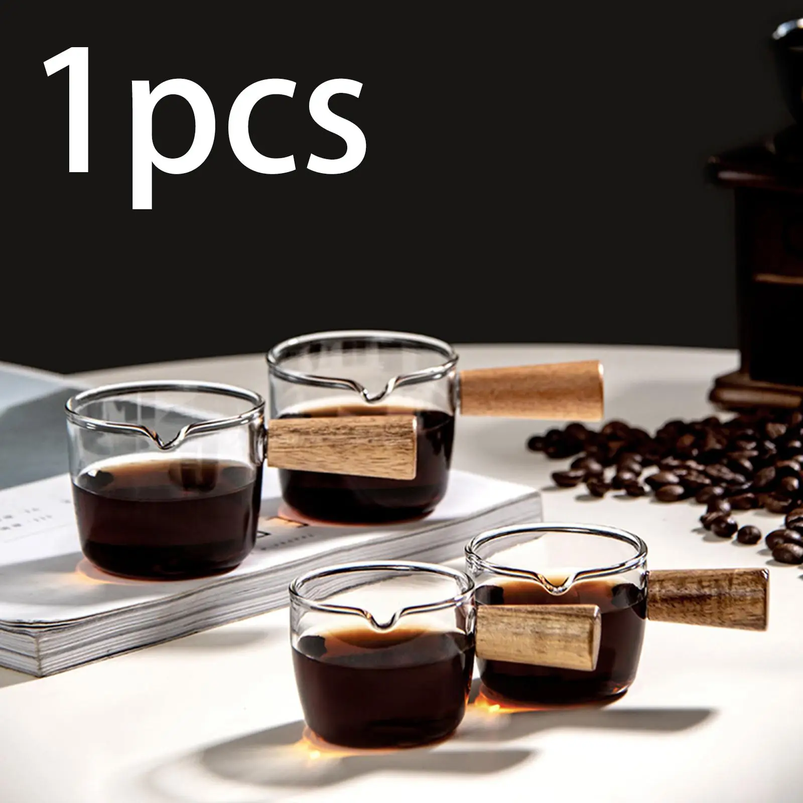 Coffee pot Measuring Cup Single Spout Clear Measure Jugs for Kitchen