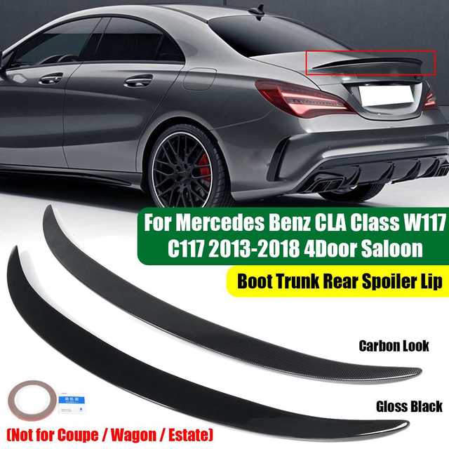 Spoiler Posteriore Per Mercedes CLA Classe 117 - Nero Lucido