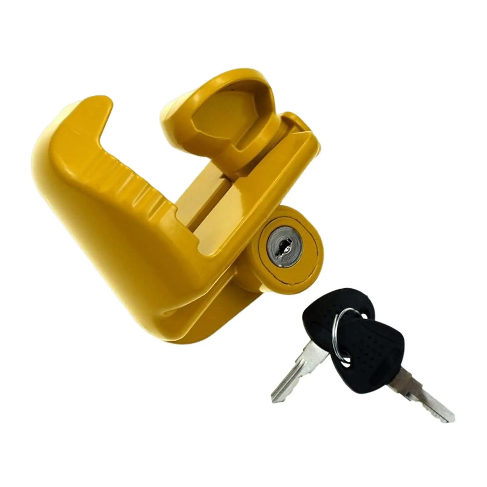 Coupler Lock Universal Accessory Parts Professional Adjustable Anti Lock Heavy Duty lock Yellow Security Metal
